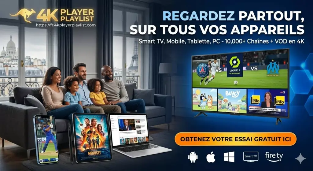 4k player iptv abonnemant francais gold vip test gratuit belgique